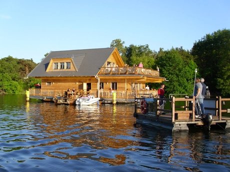 Spreearche on lake Müggelsee in Berlin