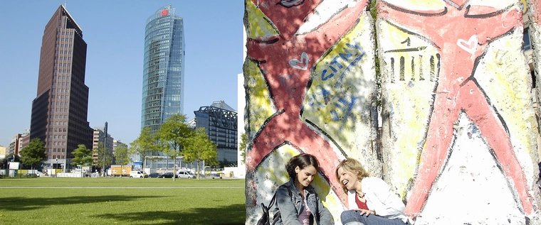 Maurreste am Potsdamer Platz in Berlin