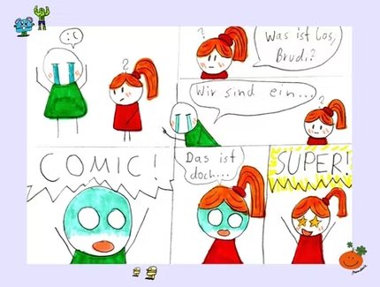 Comic-Ausstellung des Comic Clubs der Mandarie Kunstschule