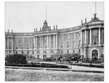 Antikes Foto Bebelplatz und Staatsbibliothek