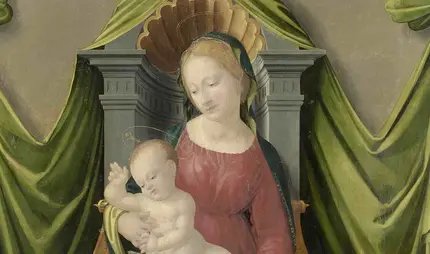 Francesco Granacci, Thronende Madonna mit Kind und Johannesknaben, Detail, 1519