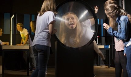 Group of pupils at the Science Center Spectrum Berlin